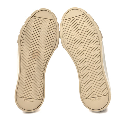 Prada Gabardine Triangle Logo Bi-Color Wheel 35mm Sneakers 37 White Corda 5 of 11