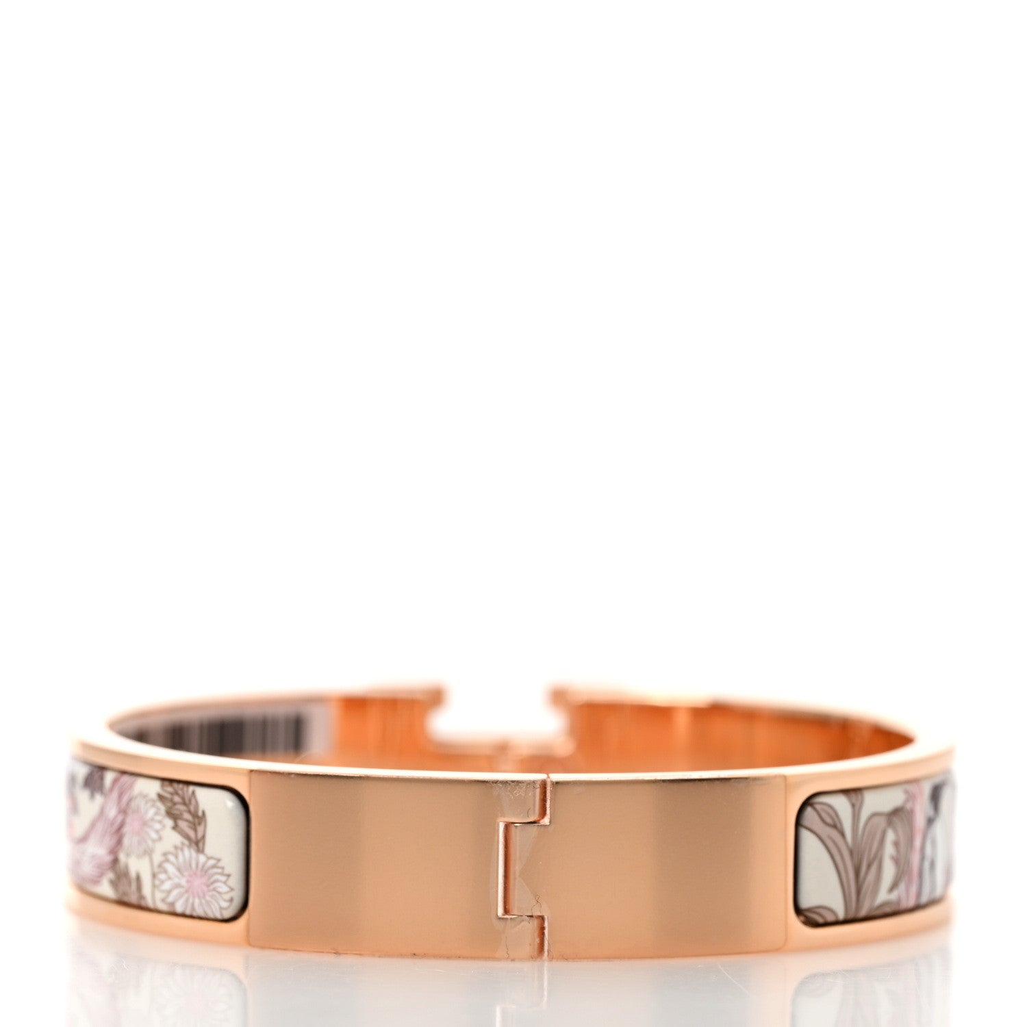 Hermes Enamel Printed Precious Paradise Narrow Clic Clac H Bracelet PM Faubourg 3 of 7