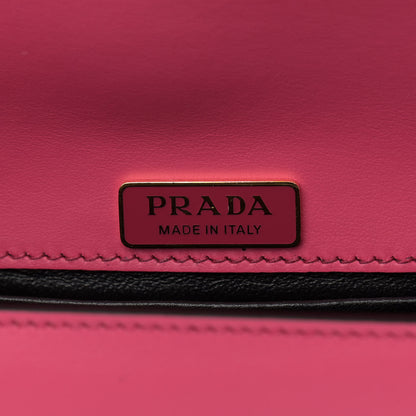 Prada City Calf Saffiano Cahier Bag Fuxia Black 6 of 9