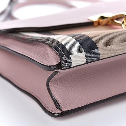 Burberry Derby Calfskin House Check Small Macken Crossbody Bag Pale Orchid 10 of 15