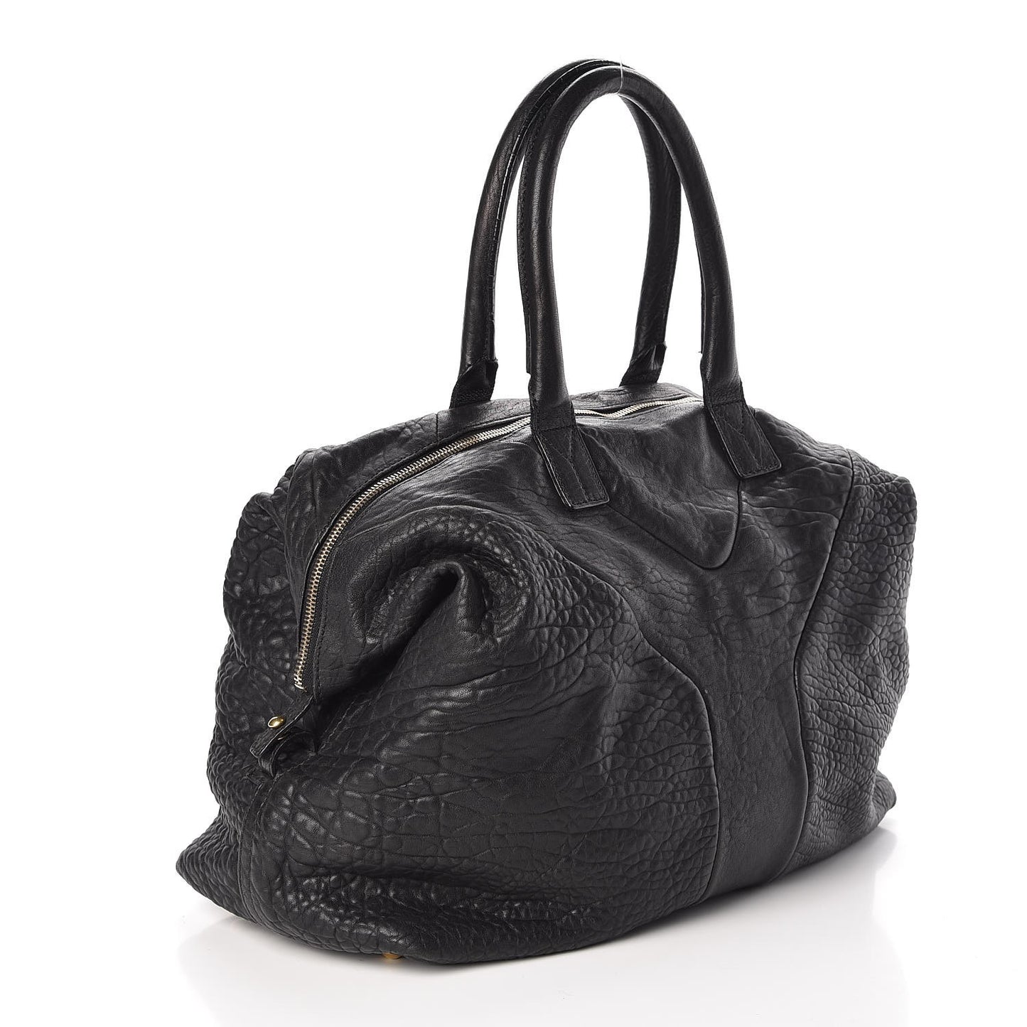Pebbled Lambskin Medium Easy Sac Black