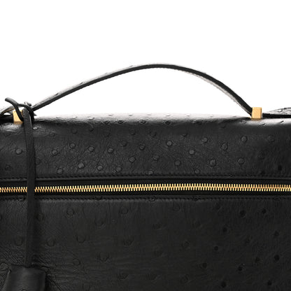 Loro Piana Ostrich Extra Bag L27 Black 7 of 10