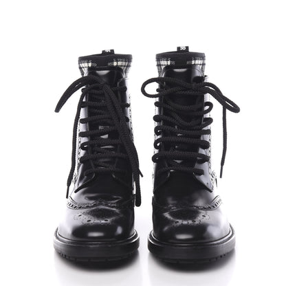 Christian Dior Calfskin D-Order Low Boot 40 Black White 2 of 9
