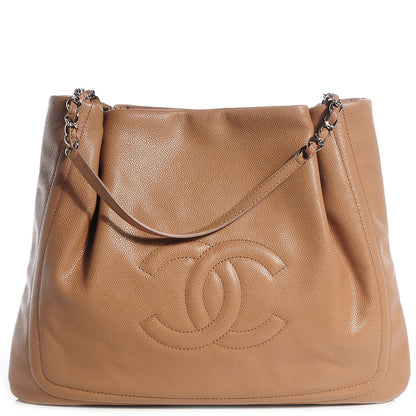 Chanel Caviar CC Timeless Shoulder Bag Dark Beige 1 of 7