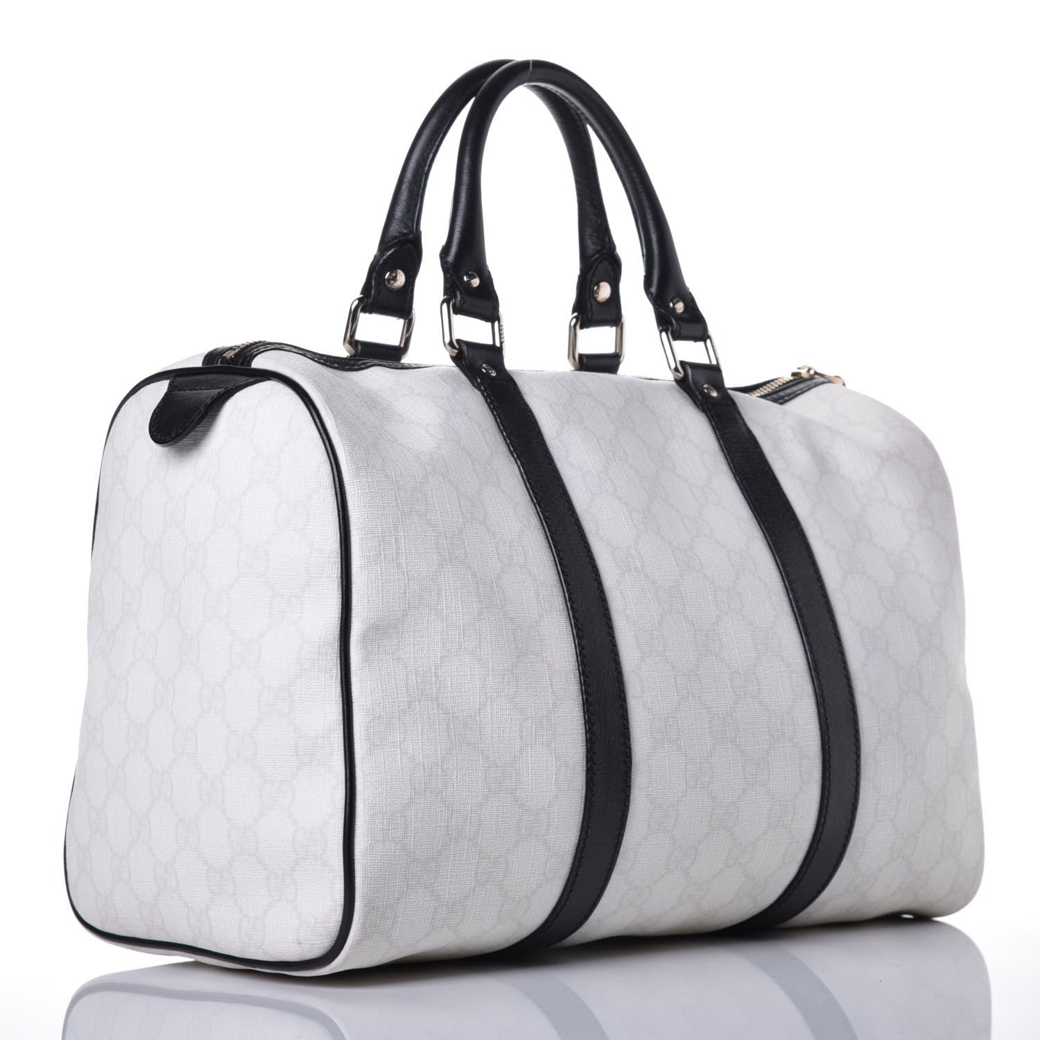 Gucci GG Plus Monogram Medium Joy Boston White Black 3 of 10