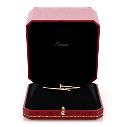 Cartier 18K Yellow Gold Diamond Small Juste Un Clou Bracelet 17 5 of 5