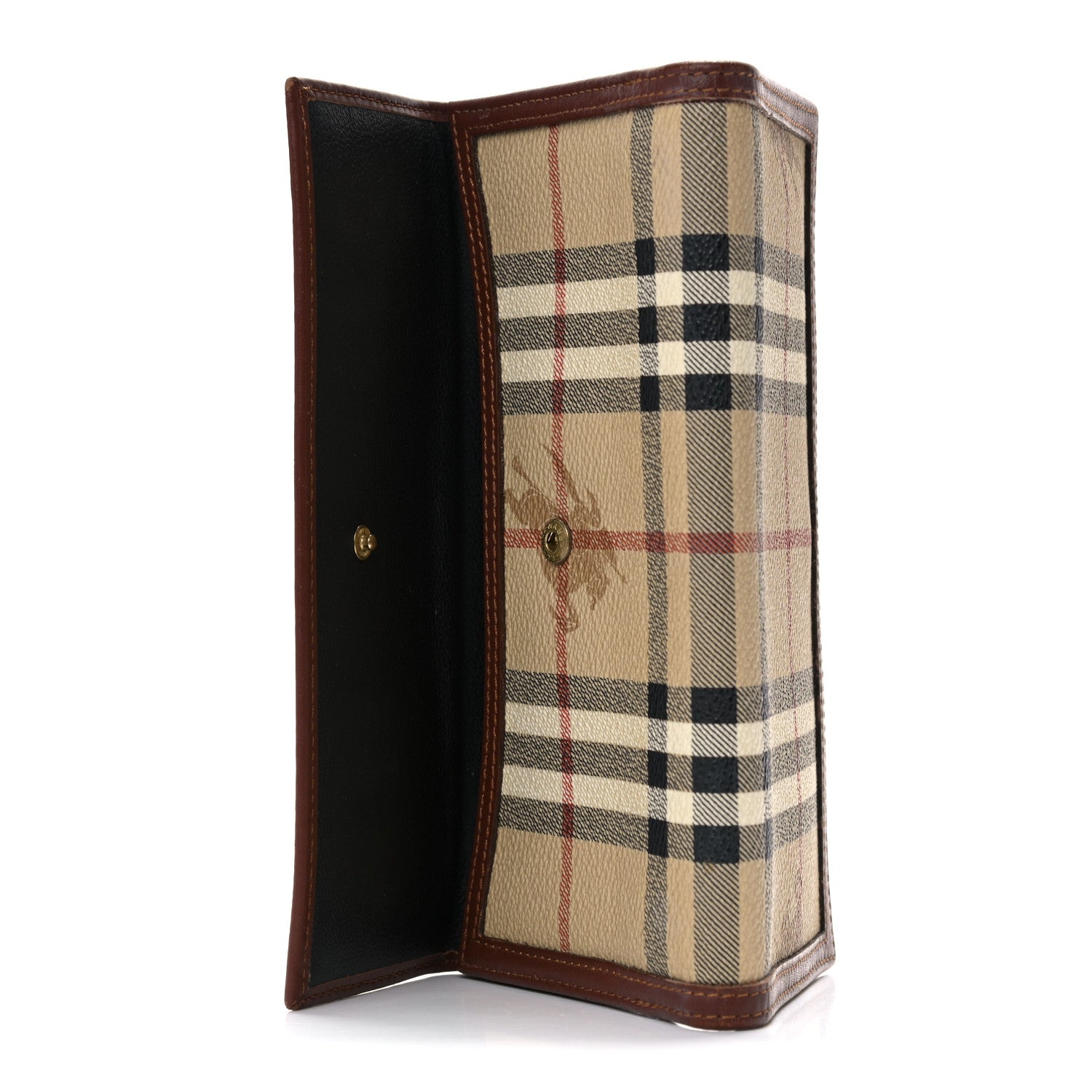Burberry Haymarket Check Penrose Continental Wallet Tan 11 of 13