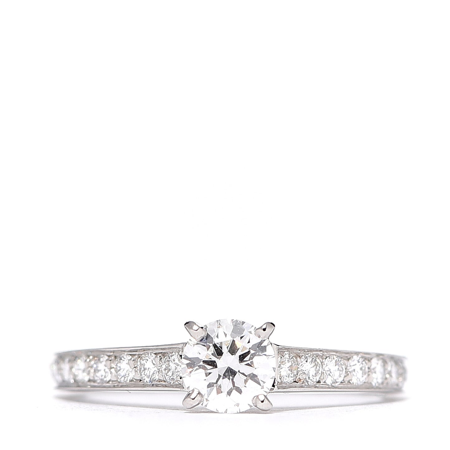 Platinum Diamond .40ct Solitaire 1895 Engagement Ring 49 4.75