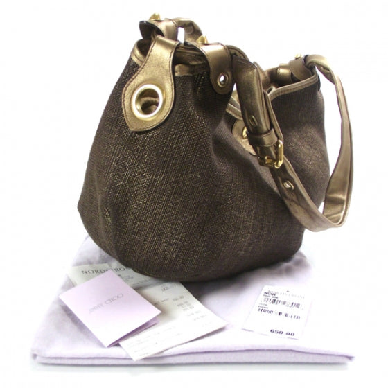 Jimmy Choo Canvas Oracle Hobo Metallic 3 of 9