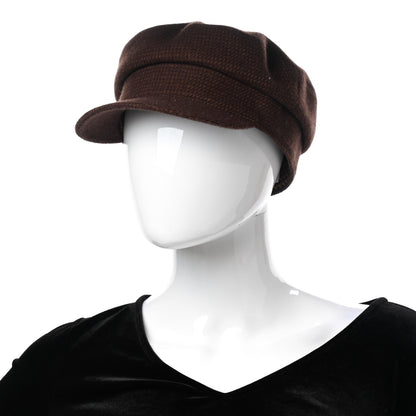 Hermes Wool Cashmere Dinard Cap 57 Brun Terre 2 of 8