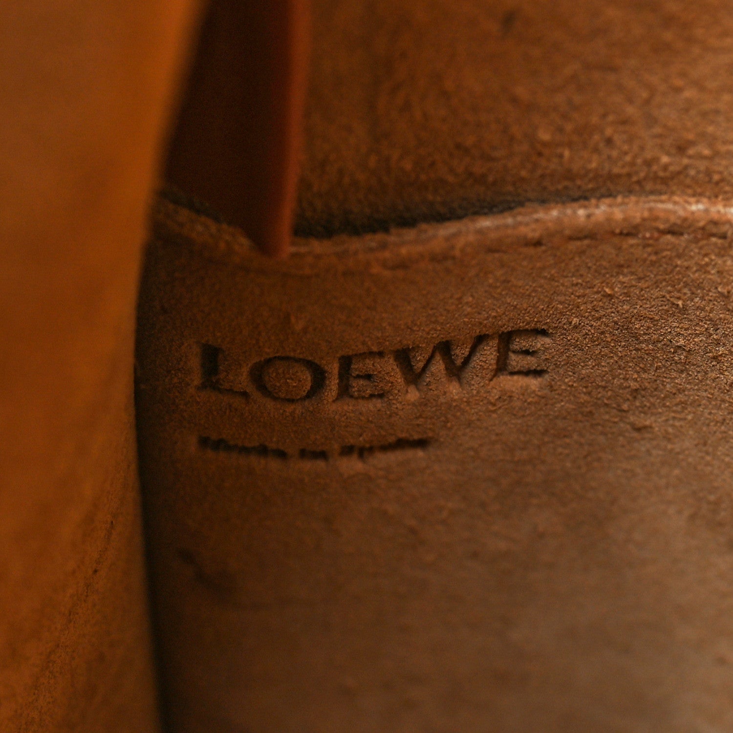 Loewe Calfskin Perforated Anagram Gate Bucket Bag Kaolin Tan 6 of 11