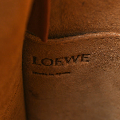 Loewe Calfskin Perforated Anagram Gate Bucket Bag Kaolin Tan 6 of 11