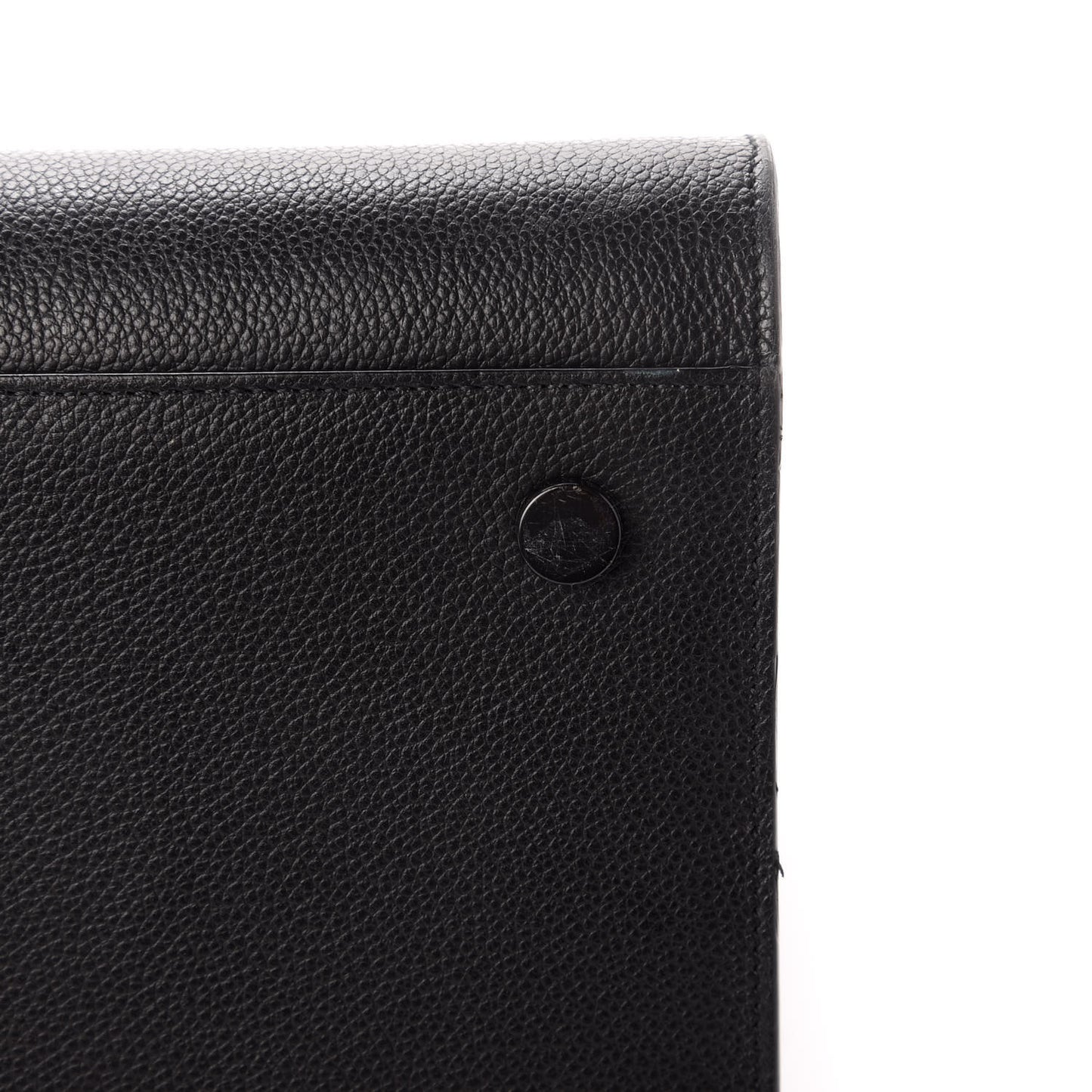 Grained Calfskin Large Sac De Jour Carryall Black
