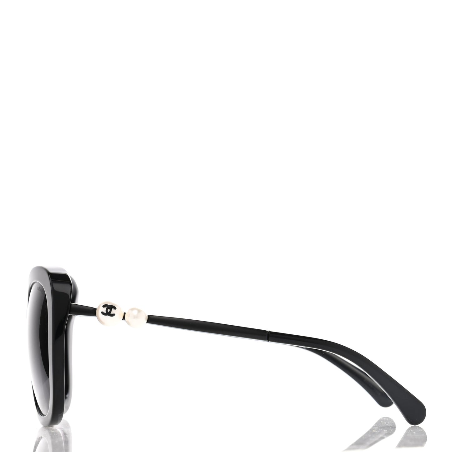 Acetate Butterfly Winter Pearl Sunglasses 5339-H Black