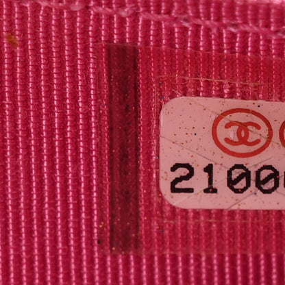 Chanel Caviar Quilted Wallet on Chain WOC Fuchsia 8 of 11