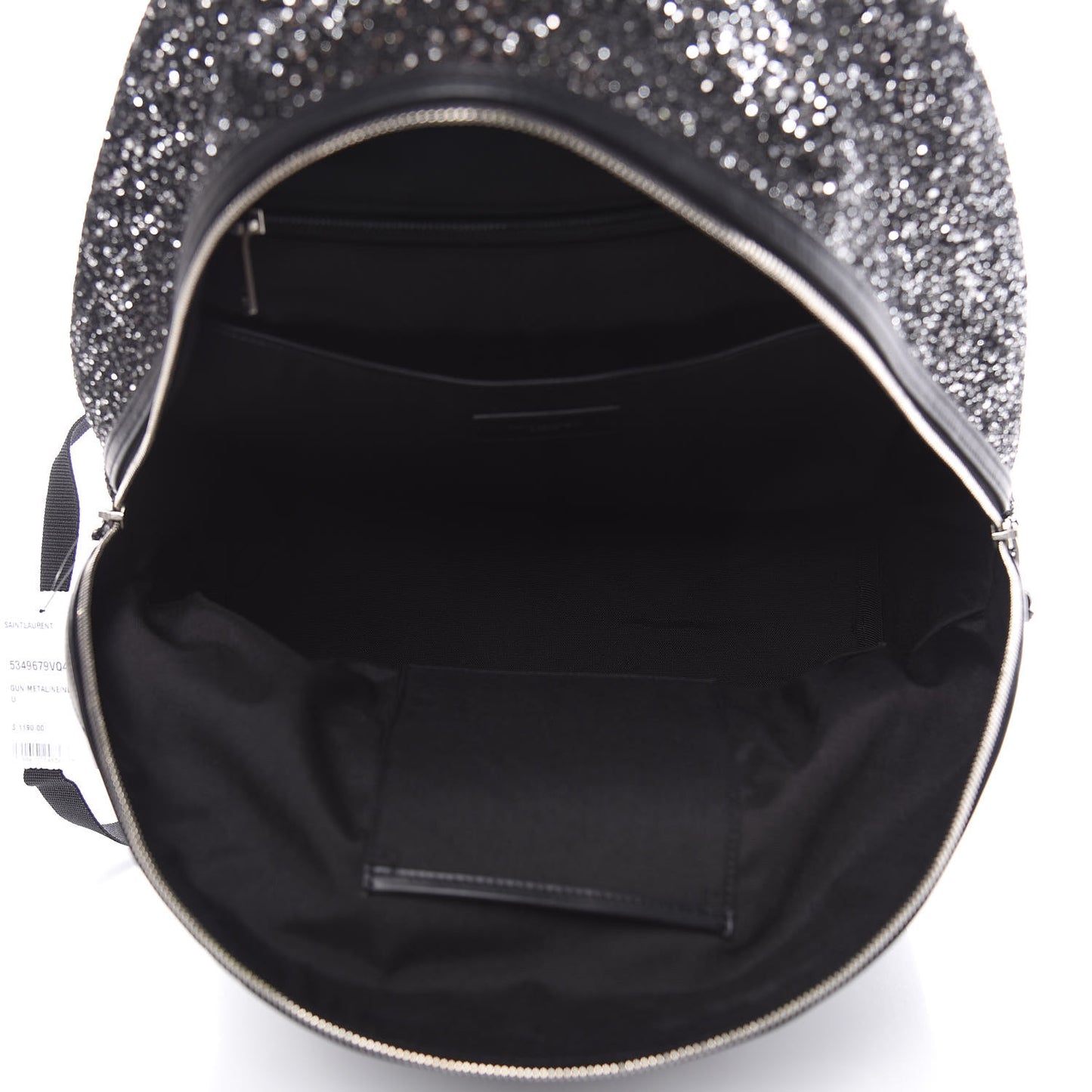 Glitter Canvas City Backpack Gun Metal