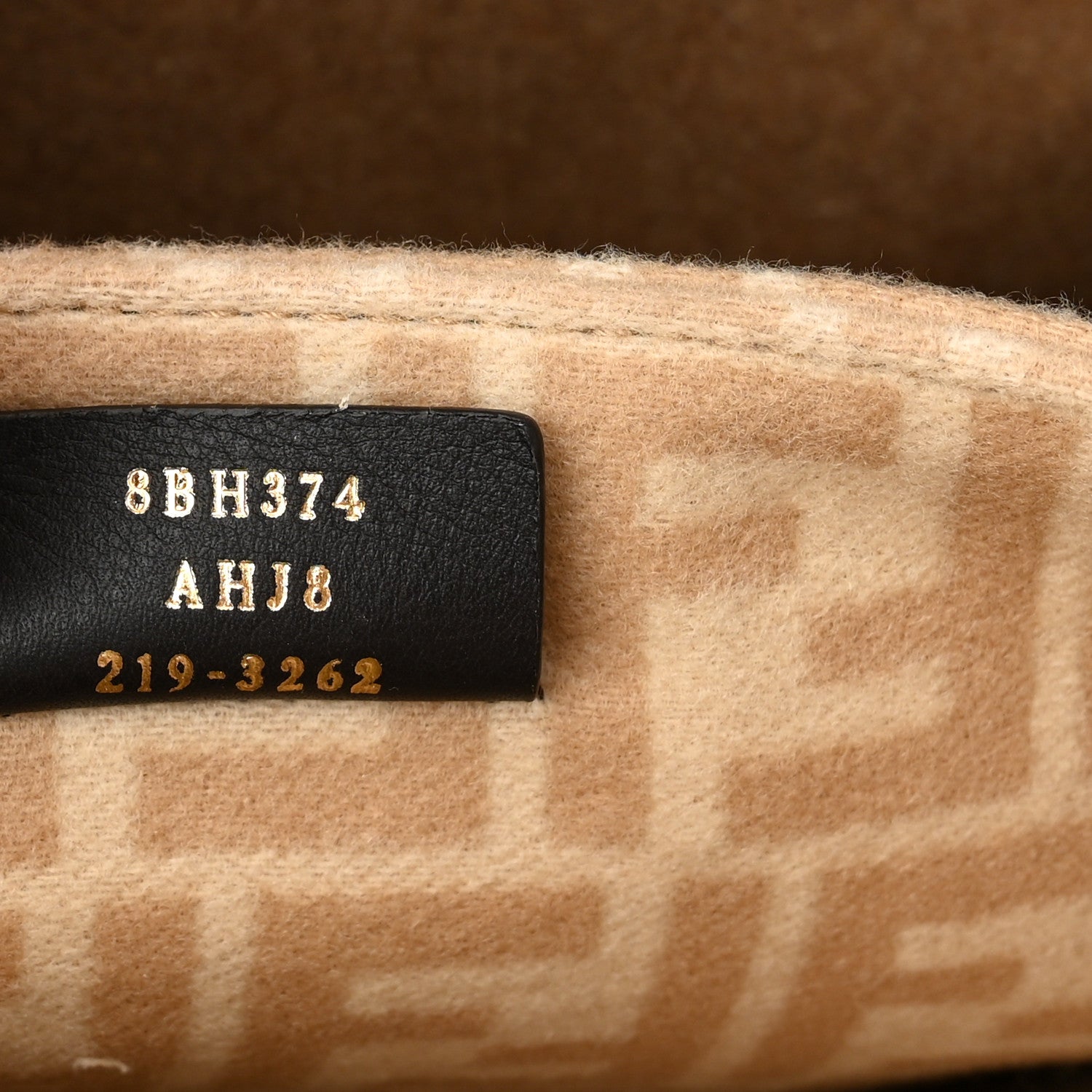 Fendi Wool Vitello King Seta FF 1974 Medium Peekaboo X-Tote Beige Cammello Sand 7 of 10