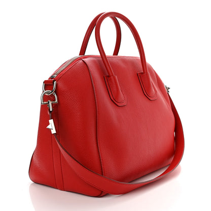 Givenchy Sugar Goatskin Medium Antigona Red 3 of 13