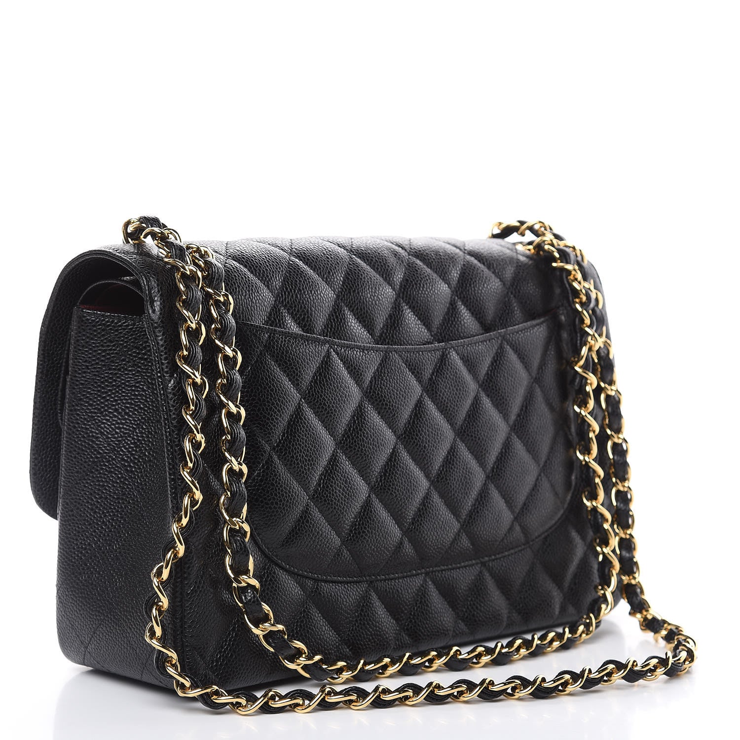 Chanel Caviar Quilted Jumbo Double Flap Black 3 of 11