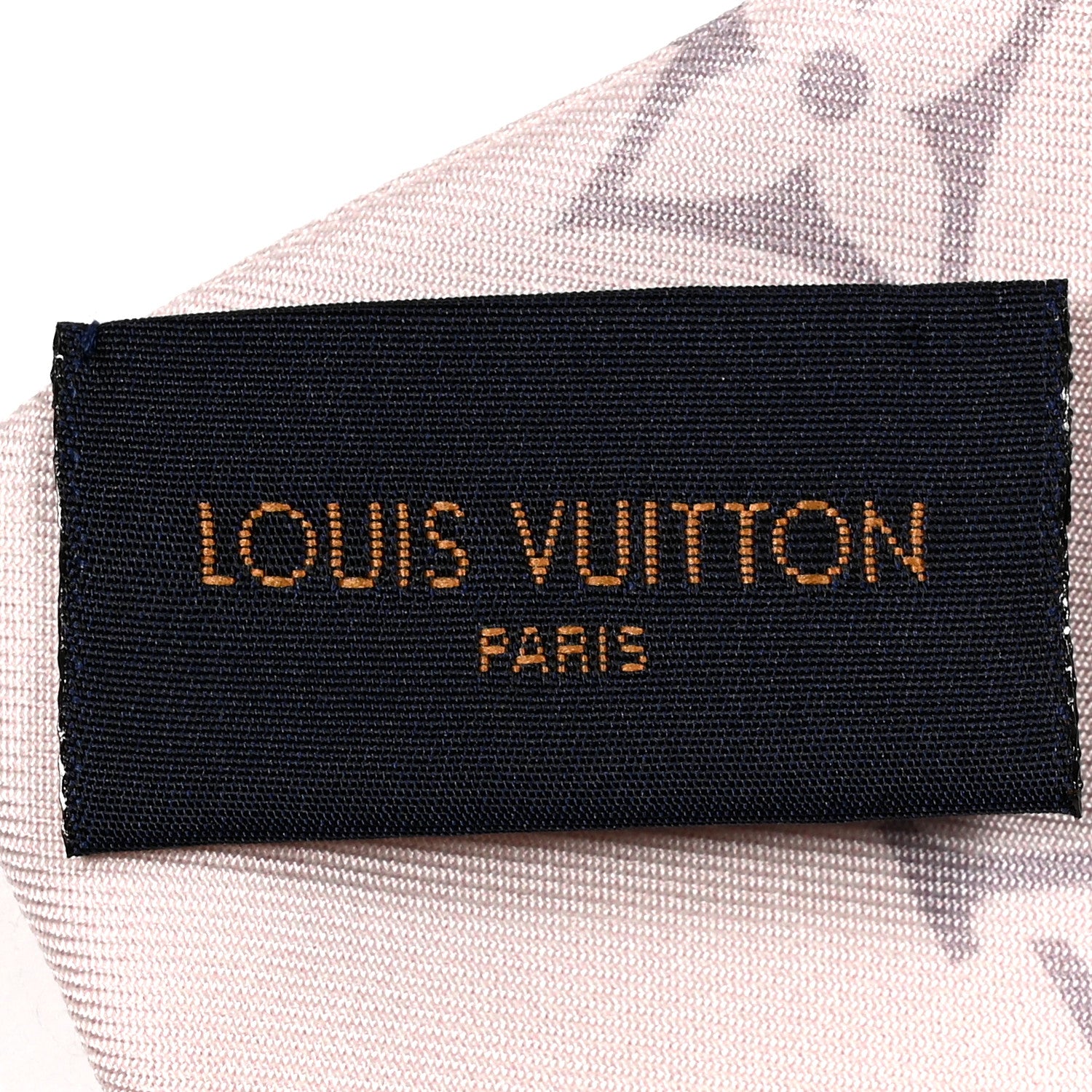 Louis Vuitton Silk Monogram Confidential Bandeau Light Pink Porcelain Rose Beige Ebony 3 of 3