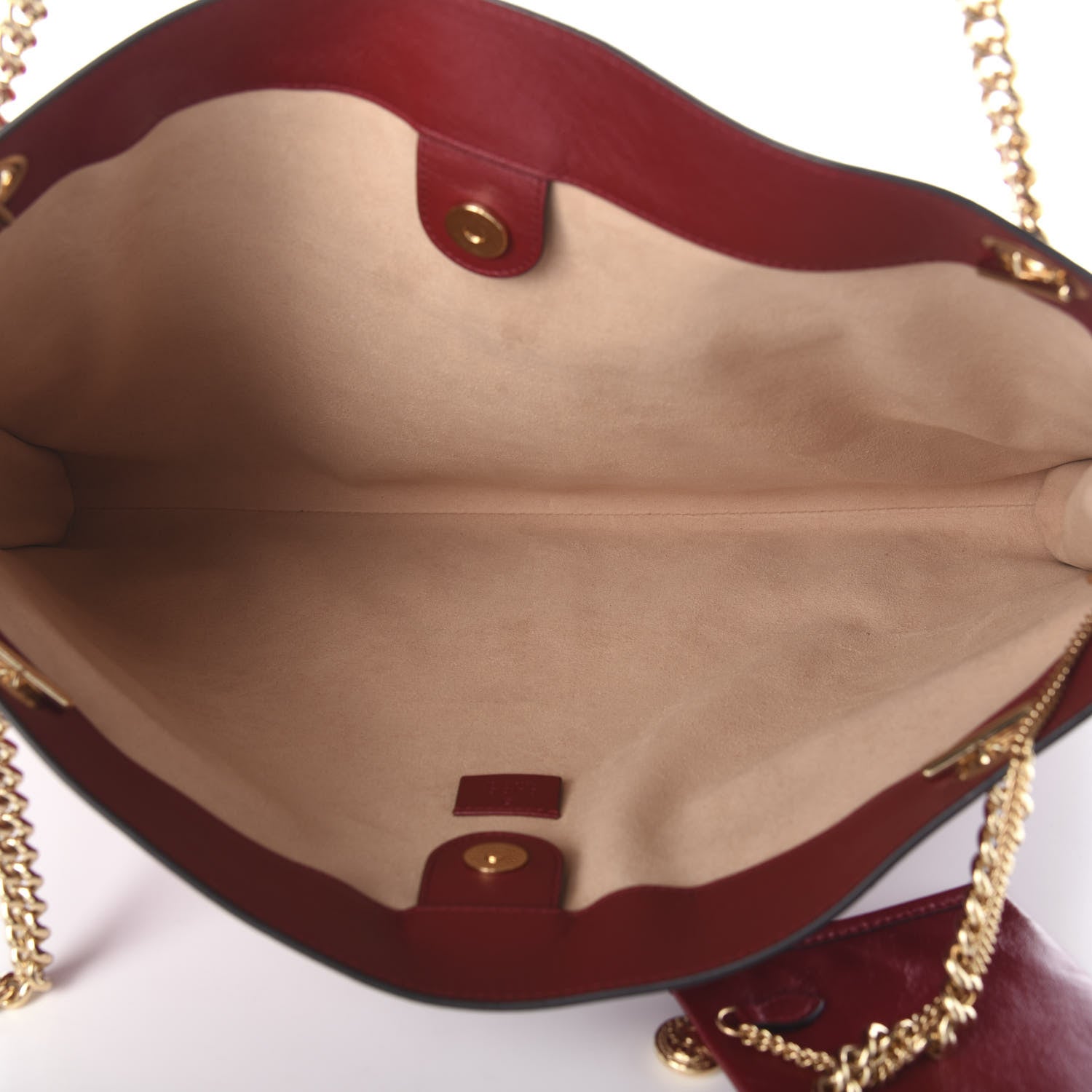 Gucci Calfskin Large Rajah Chain Tote Romantic Cherry 5 of 9