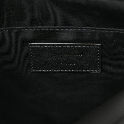 Saint Laurent Calfskin Matelasse Monogram Monochrome Lou Camera Bag Black 6 of 10