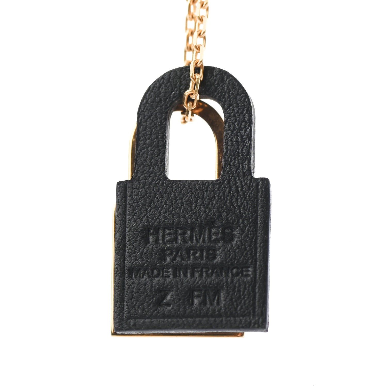 Hermes Swift Small O'Kelly Pendant Necklace Black 5 of 7