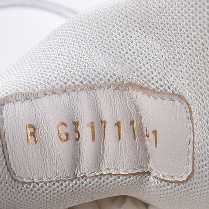 Chanel Calfskin Laminated Lambskin CC Sneakers 41 White Gold 6 of 11