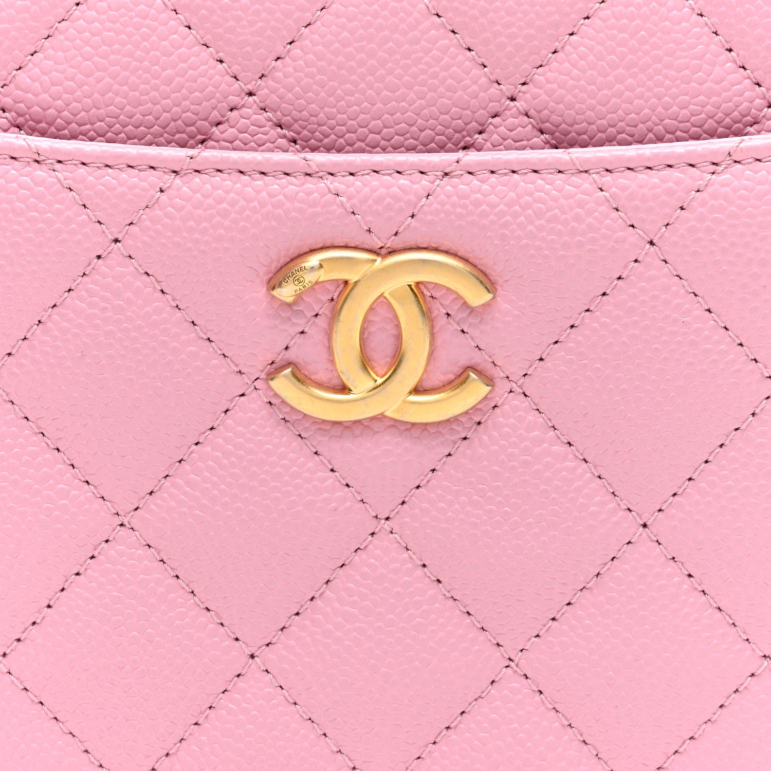 Chanel Caviar Quilted Pick Me Up Mini Vanity Case Pink 9 of 11