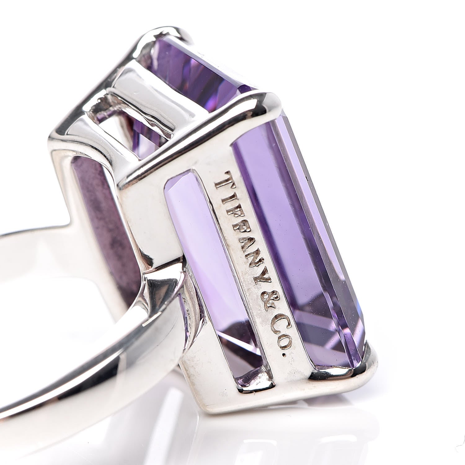 Tiffany Sterling Silver Amethyst Sparklers Cocktail Ring 52 6 6 of 6