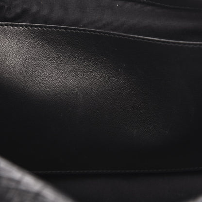 Saint Laurent Crocodile Embossed Lambskin Monogram Medium Niki Chain Satchel Black 10 of 10