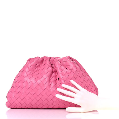 Bottega Veneta Nappa Maxi Intrecciato The Pouch Oversized Clutch Pink 2 of 15