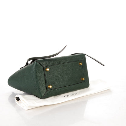 Celine Goatskin Smooth Calfskin Mini Belt Bag Dark Green 4 of 8