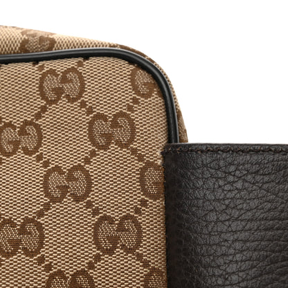 Gucci Monogram Dollar Calfskin Belt Bag Beige Ebony Testa di Moro Marrone Scuro 12 of 14