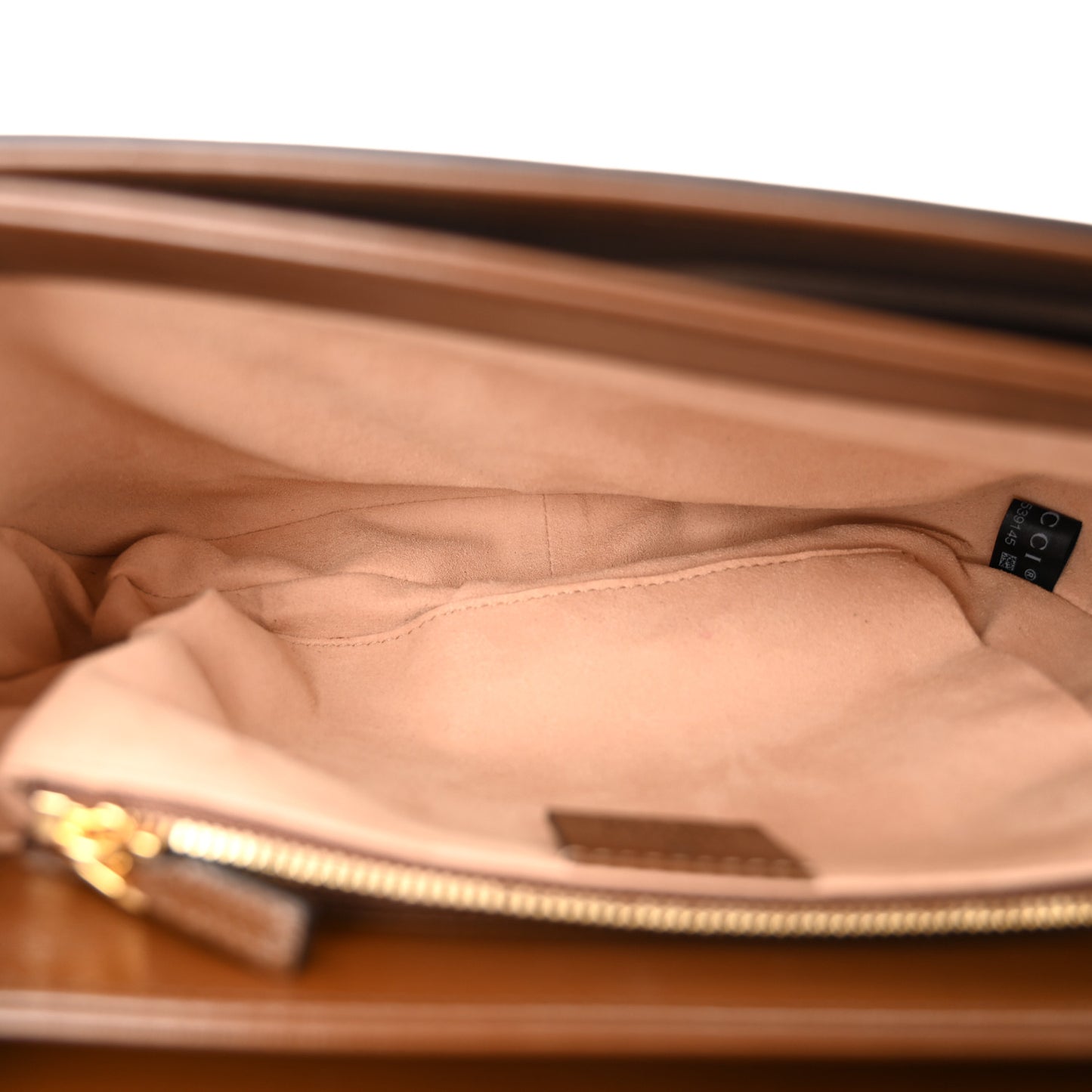 GG Supreme Monogram Horsebit 1955 Shoulder Bag Beige Brown Sugar
