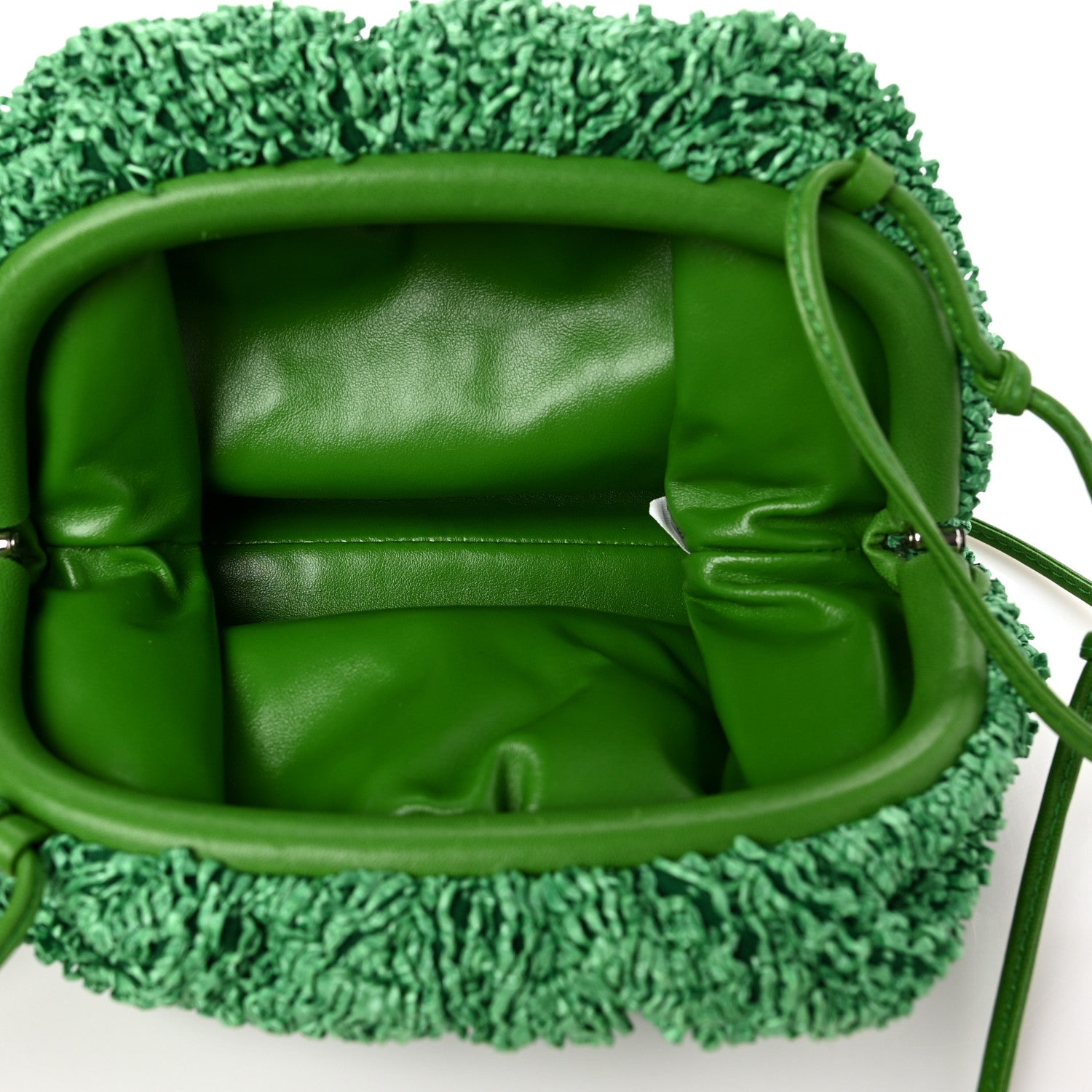 Bottega Veneta Boucle Curly Raffia The Mini Pouch Parakeet 5 of 8
