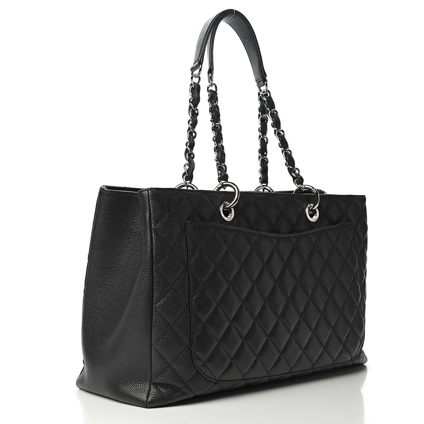 Caviar Quilted XL Grand Shopping Tote GST Black