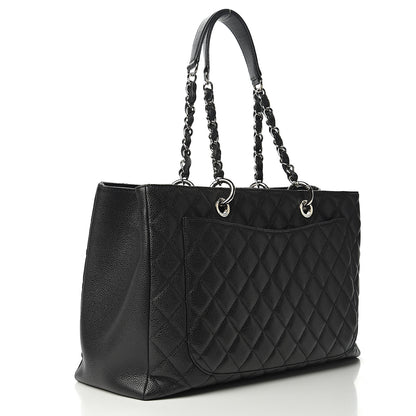 Chanel Caviar Quilted XL Grand Shopping Tote GST Black 2 of 9