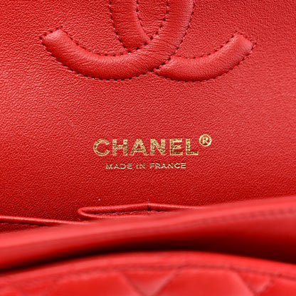 Chanel Lambskin Quilted Medium Double Flap Red 6 of 14