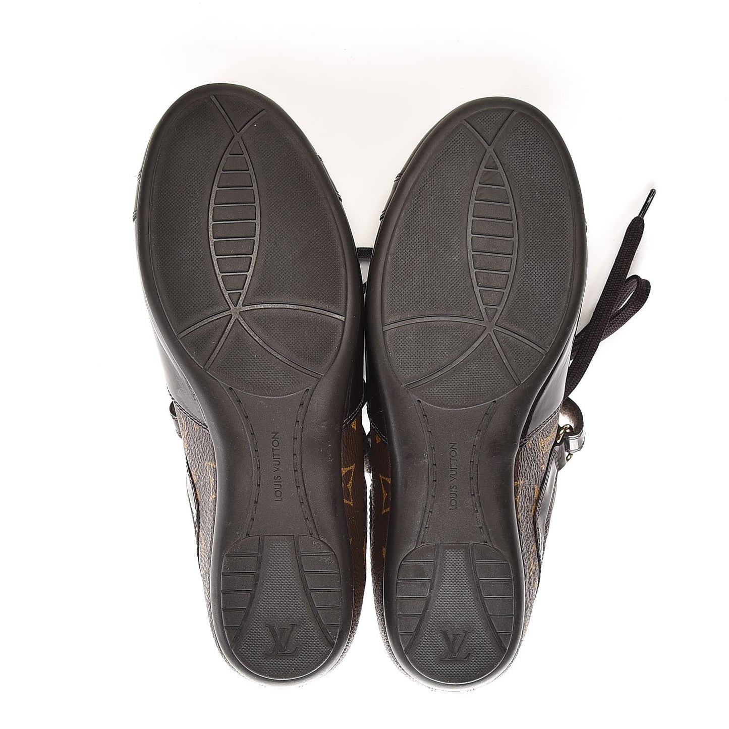 Patent Monogram Globe Trotter Sneakers 35