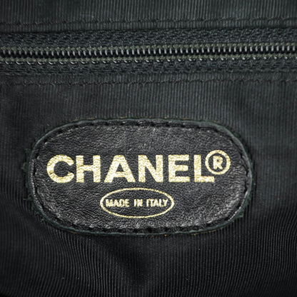 Chanel Lambskin CC Stitched Tote Black 6 of 8