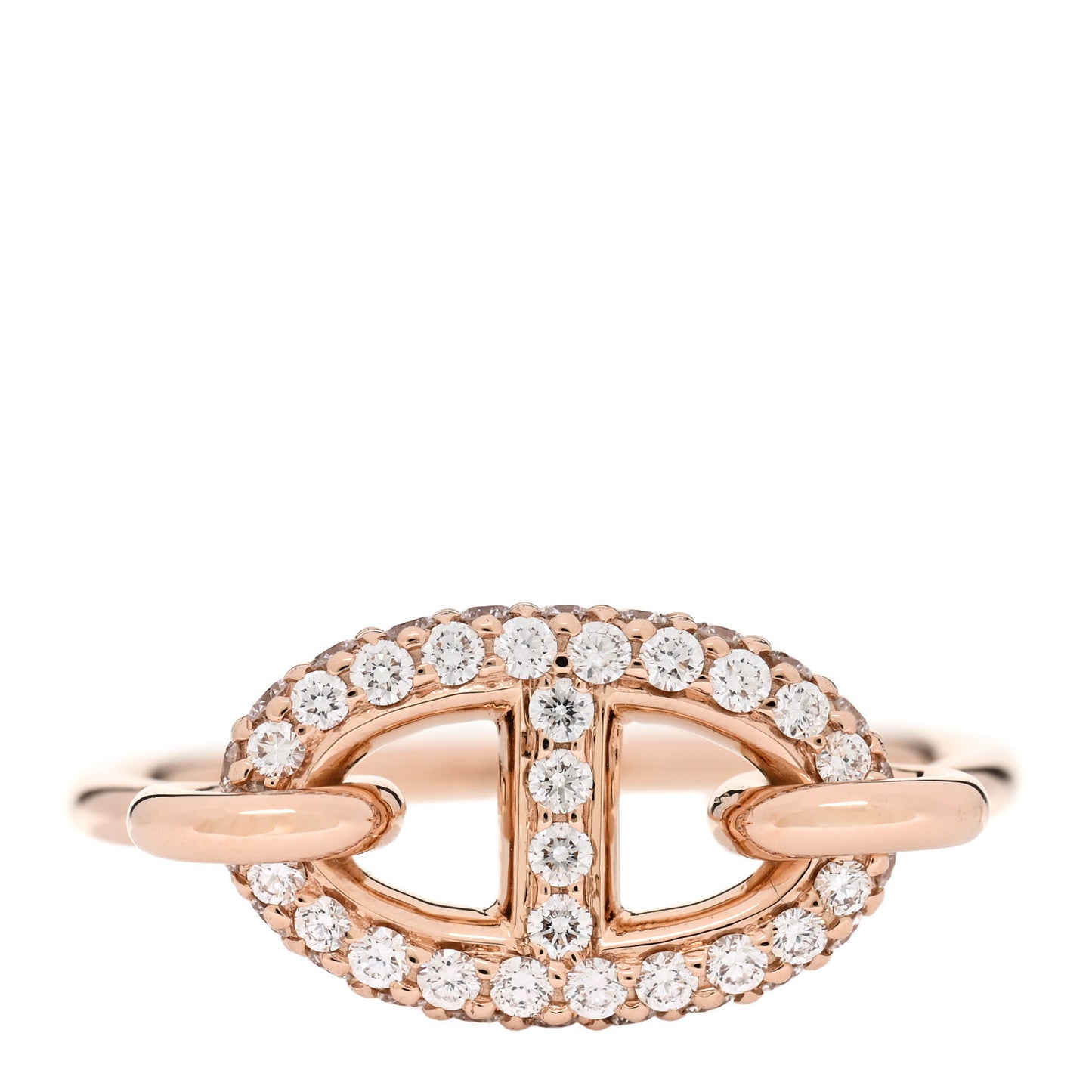 18K Rose Gold Diamond Farandole Ring 52 6