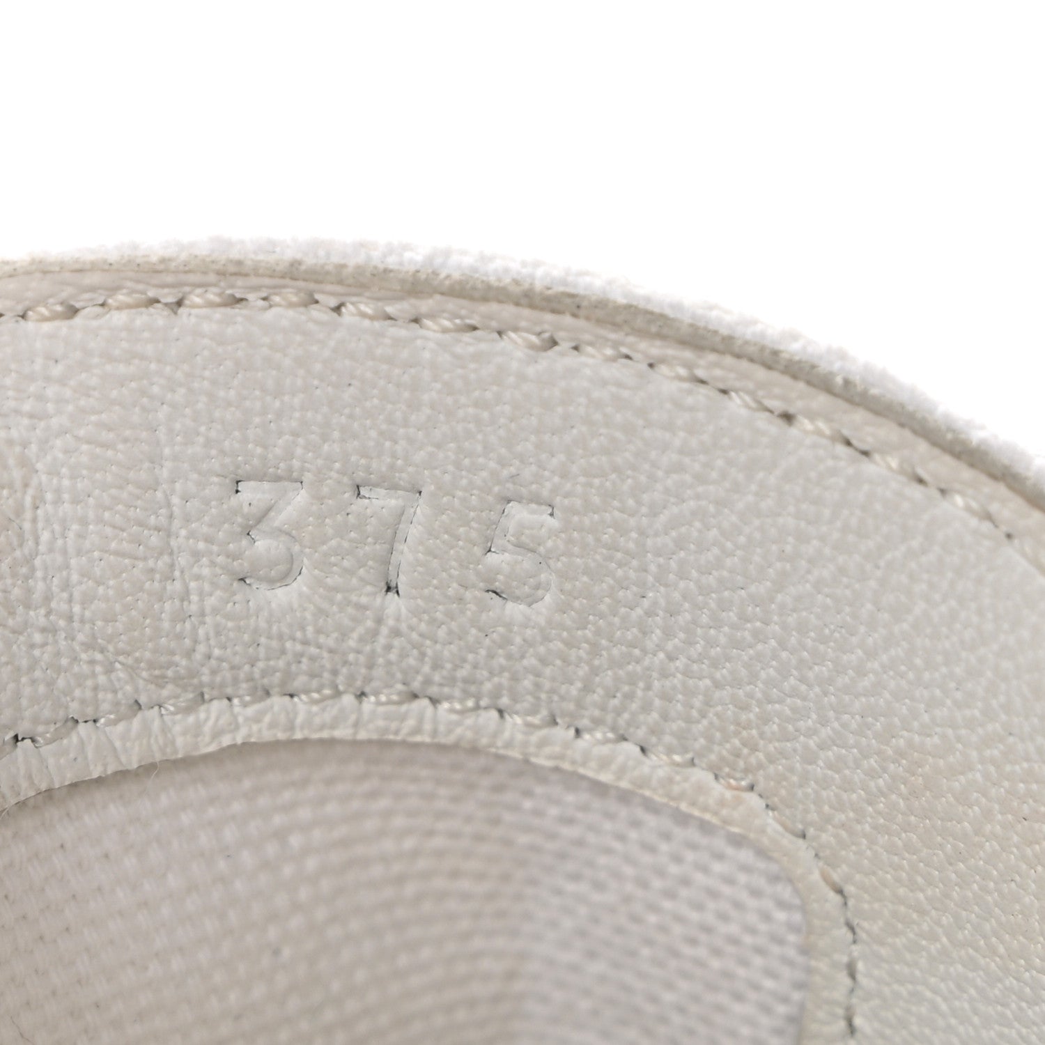 Hermes Canvas Embroidered Innocent Sneakers 37.5 White 8 of 9