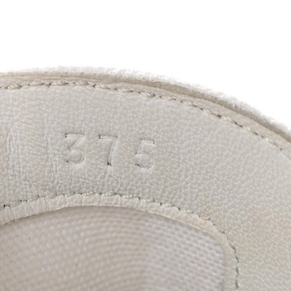Hermes Canvas Embroidered Innocent Sneakers 37.5 White 8 of 9