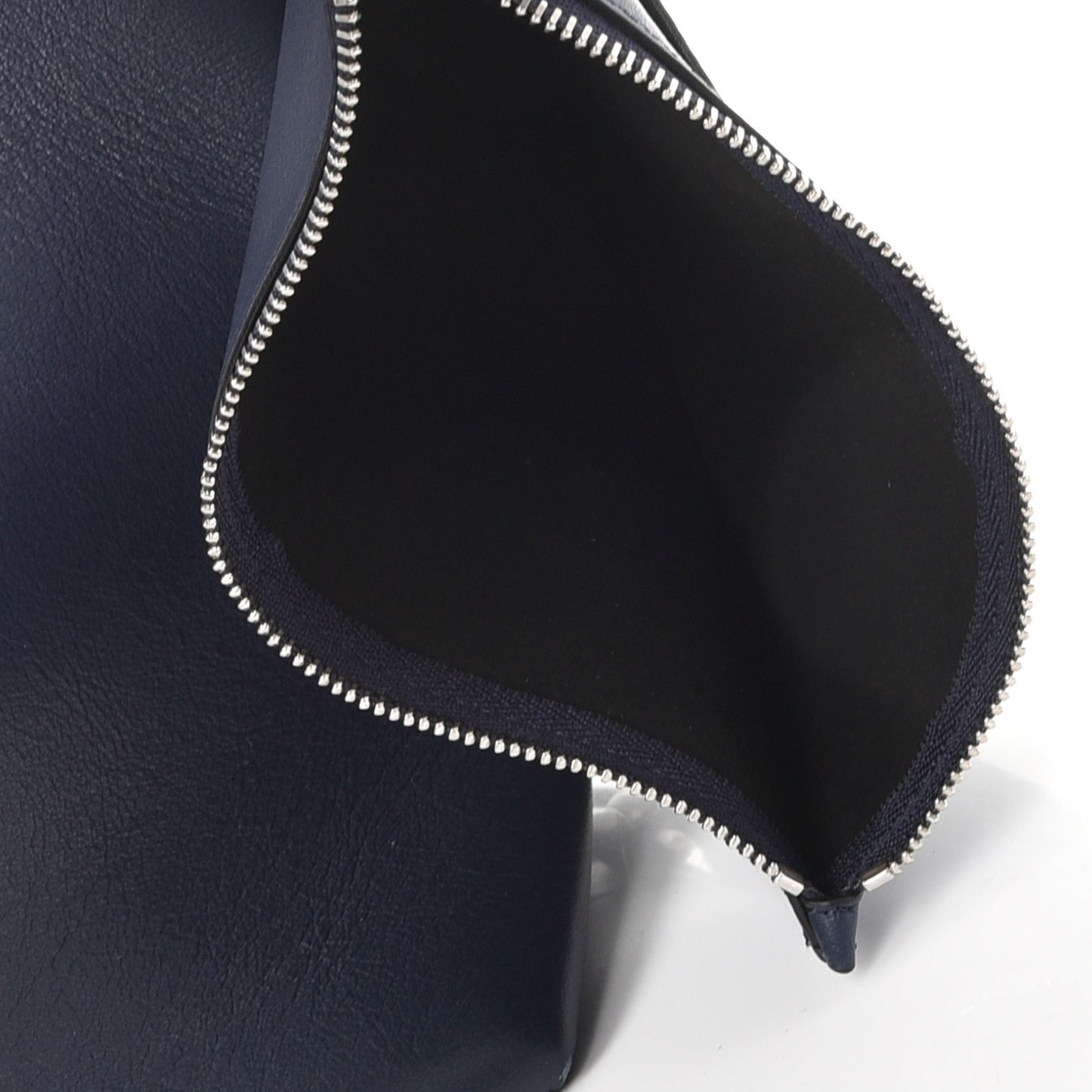 Calfskin Infinity Bucket Bag Night Blue