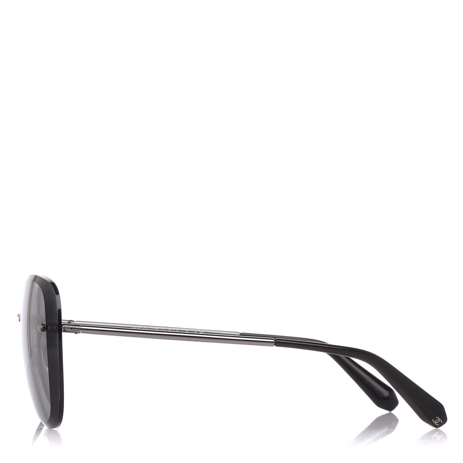 Chanel Mirrored Pilot Sunglasses 4239 Silver 3 of 7