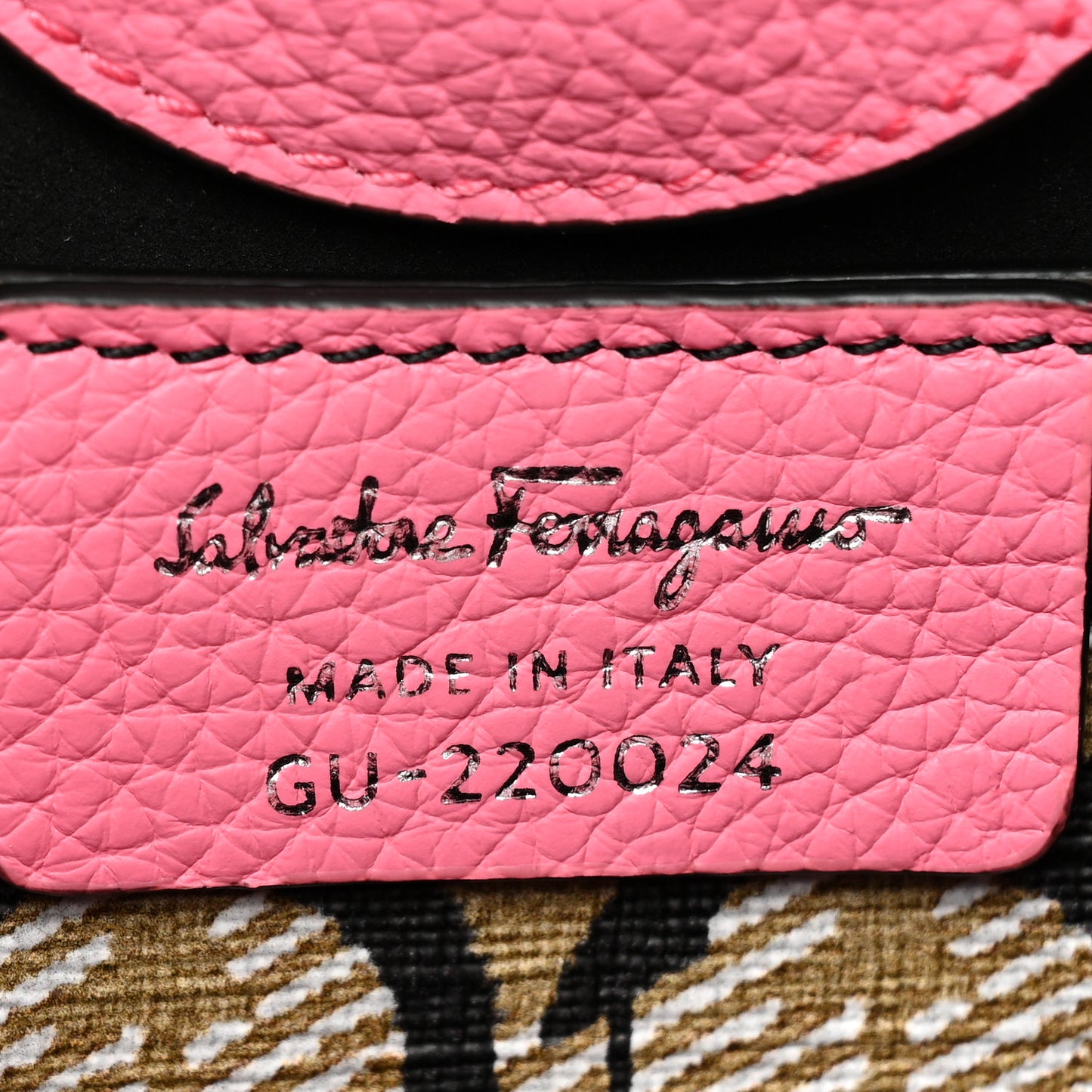 Tumbled Calfskin Gancini Mini Bag Pink