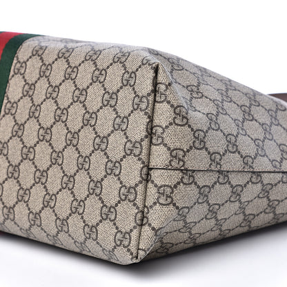 Gucci GG Supreme Monogram Medium Ophidia Shopping Tote Brown 8 of 10