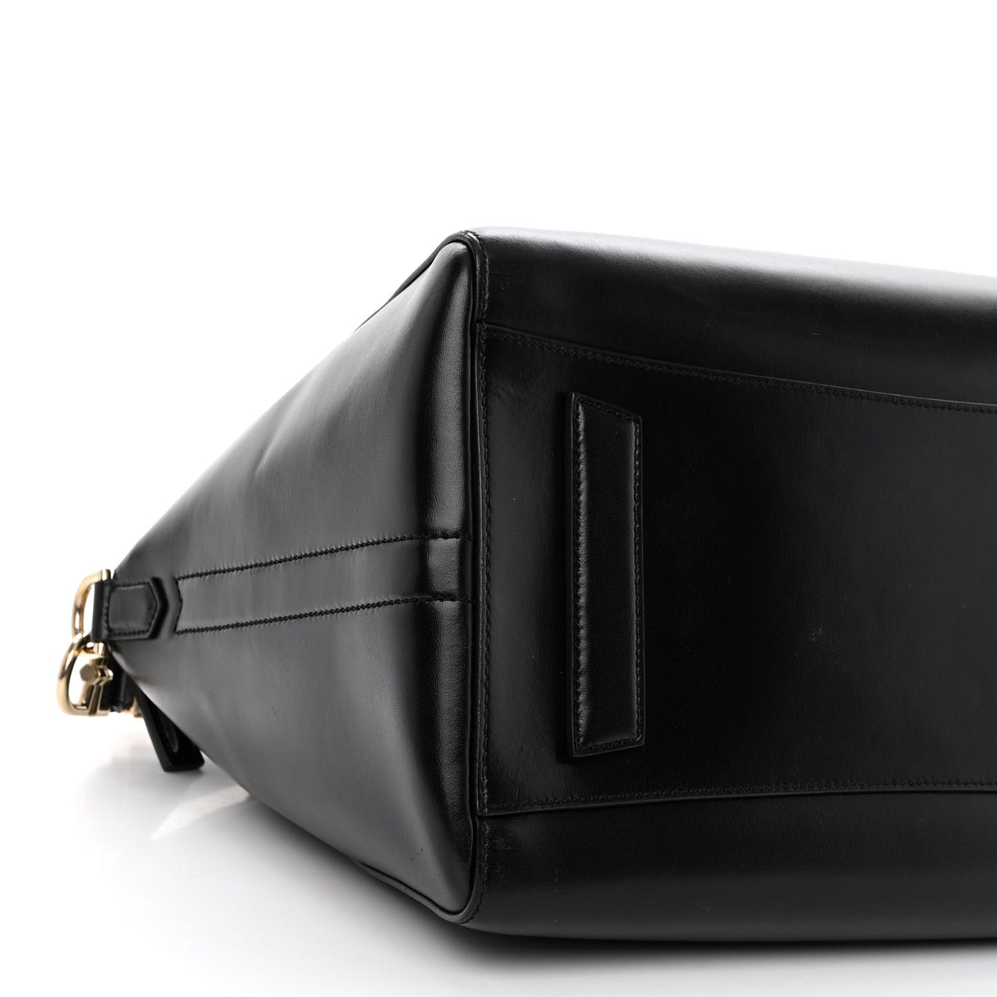 Shiny Lord Calfskin Medium Antigona Black
