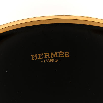 Hermes Enamel Printed Collier De Chien Extra Wide Bracelet 62 4 of 5